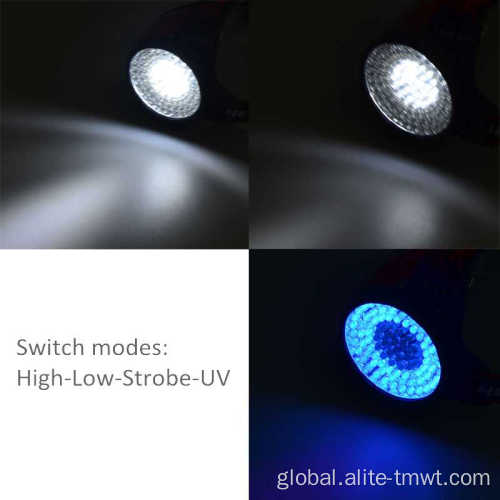 Uv Light Headlamp 100 UV Headlamp White Purple Light Headlight Manufactory